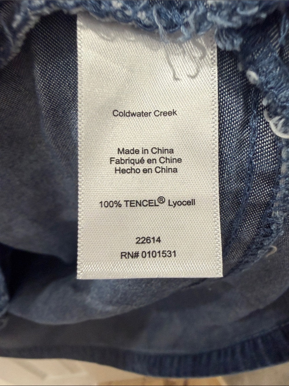 Coldwater Creek Sleeveless Denim Midi Dress in Blue - Picture 3 of 4